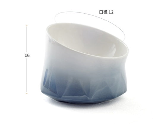 HKM-4741053 Nordic Hand-Sprayed Gradient Food and Water Bowl for Cats and Dogs, 200G Capacity