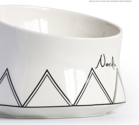 HKM-4741053 Nordic Hand-Sprayed Gradient Food and Water Bowl for Cats and Dogs, 200G Capacity