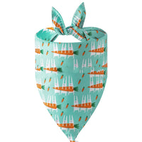 HKM-4741437 Easter Bunny Triangular Bandage Pet Towel for Dogs, Polyester Material, Size L 70*48*48cm