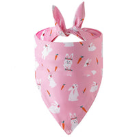 HKM-4741437 Easter Bunny Triangular Bandage Pet Towel for Dogs, Polyester Material, Size L 70*48*48cm