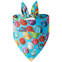 HKM-4741437 Easter Bunny Triangular Bandage Pet Towel for Dogs, Polyester Material, Size L 70*48*48cm