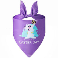 HKM-4741437 Easter Bunny Triangular Bandage Pet Towel for Dogs, Polyester Material, Size L 70*48*48cm