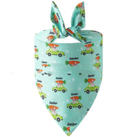 HKM-4741437 Easter Bunny Triangular Bandage Pet Towel for Dogs, Polyester Material, Size L 70*48*48cm