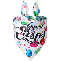 HKM-4741437 Easter Bunny Triangular Bandage Pet Towel for Dogs, Polyester Material, Size L 70*48*48cm