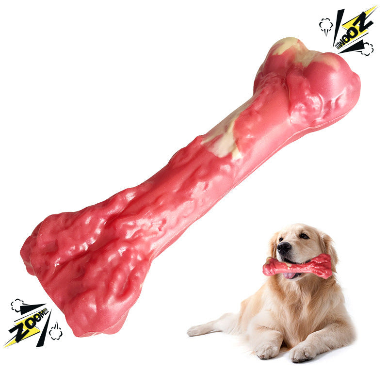 HKM-4741693 Durable Rubber Dog Chew Toy - Molar Stick for Teeth Grinding and Delayed Eating, Large 20.5x9cm