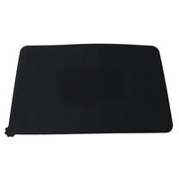 HKM-4742717 Modern Solid Color Silicone Pet Food Mat in Black and Gray, 47x29.5cm
