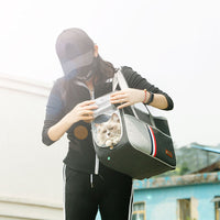 HKM-4743101 Pet Universal Shoulder Bag - Foldable Oxford Cloth Carrier for Pets Up to 12kg - S & L Sizes Available