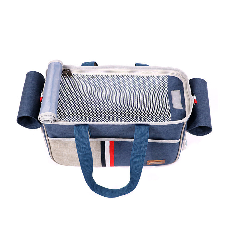 HKM-4743101 Pet Universal Shoulder Bag - Foldable Oxford Cloth Carrier for Pets Up to 12kg - S & L Sizes Available