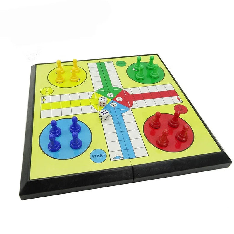 HKM-474323 Intelligent Folding Ludo Board Game for Kids - Educational Toy for Ages 2-7