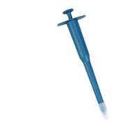 HKM-4744637 Integrated One-Hand Side Grip Pet Feeder - Durable Plastic, Blue and White, 18cm Length