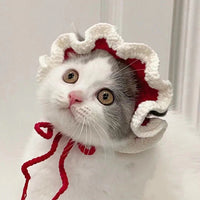 HKM-4745661 Wool Knitted Pet Hood for Dogs and Cats - Seasonal Fun Hats in Various Designs
