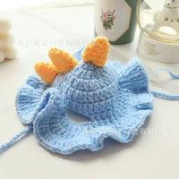 HKM-4745661 Wool Knitted Pet Hood for Dogs and Cats - Seasonal Fun Hats in Various Designs