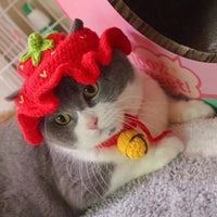 HKM-4745661 Wool Knitted Pet Hood for Dogs and Cats - Seasonal Fun Hats in Various Designs