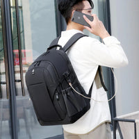 HKM-474579 Stylish Foldable Anti-Theft Laptop Backpack with Side Pockets for Travel