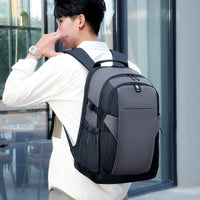 HKM-474579 Stylish Foldable Anti-Theft Laptop Backpack with Side Pockets for Travel