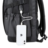 HKM-474579 Stylish Foldable Anti-Theft Laptop Backpack with Side Pockets for Travel
