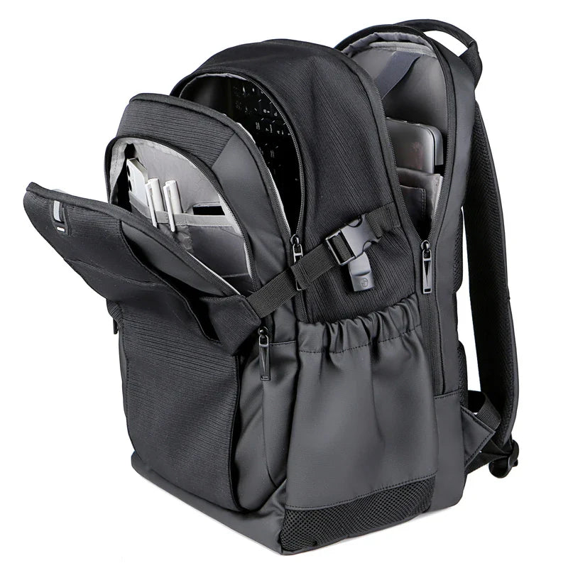 HKM-474579 Stylish Foldable Anti-Theft Laptop Backpack with Side Pockets for Travel
