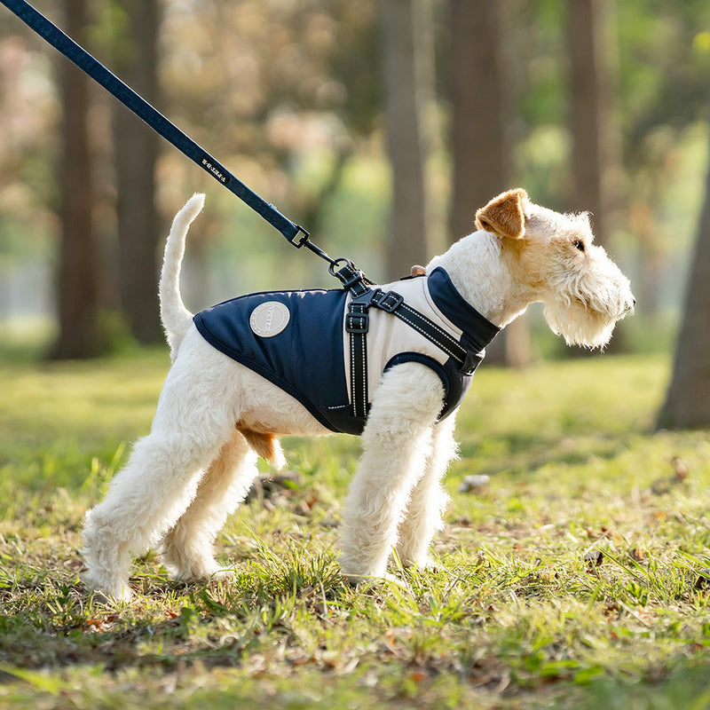 HKM-4746429 Cold-Proof Dog Vest for All Breeds - Available in Blue, Green, Brown (XS-5XL)