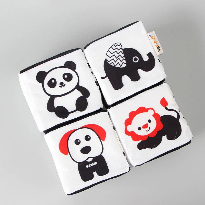 HKM-474643 Black and White Educational Development Blocks for Infants and Toddlers