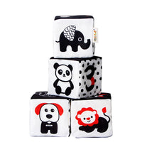 HKM-474643 Black and White Educational Development Blocks for Infants and Toddlers