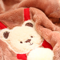HKM-4747197 Transformed Warm Snowball Bear Dog Clothes in Brown, Pink, Gray, and Beige
