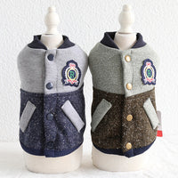 HKM-4748989 Stylish Baseball Coat for Dogs - Two-Legged Pet Apparel in Various Sizes