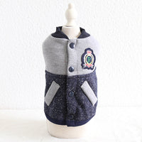 HKM-4748989 Stylish Baseball Coat for Dogs - Two-Legged Pet Apparel in Various Sizes