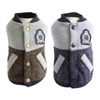 HKM-4748989 Stylish Baseball Coat for Dogs - Two-Legged Pet Apparel in Various Sizes