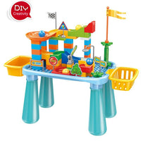 HKM-475091 Creative DIY Marble Run Building Blocks Toy Set for Kids - 66 Pieces Educational Track Playset