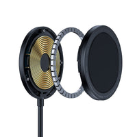 HKM-475219 Magnetic Wireless Charger with Type-C Input - Compact Design for Easy Use