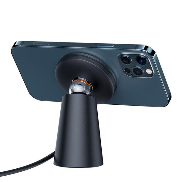 HKM-475219 Magnetic Wireless Charger with Type-C Input - Compact Design for Easy Use