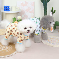 HKM-4752957 Casual Polyester Pet Clothing with Minimalist Print in Blue, Green, and Light Yellow