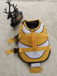 HKM-4753981 Striped Pet Life Jacket in Various Colors and Sizes for Safe Water Adventures