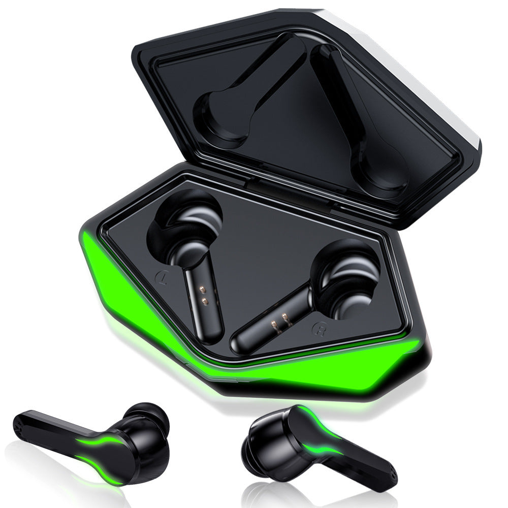 HKM-475411 TWS Bluetooth Headset with Dual-mode Connectivity and 10m Range - Devil Black