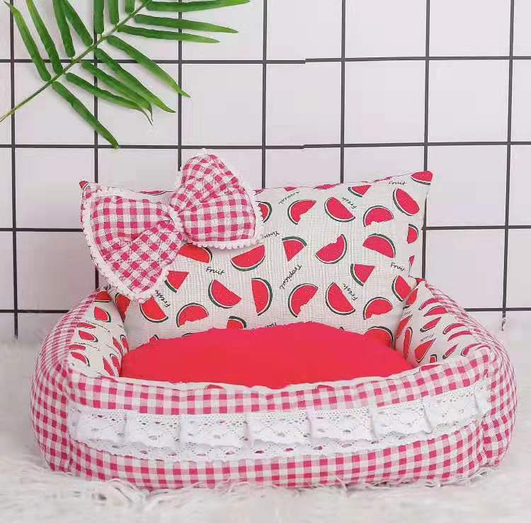 HKM-475475 Pet-Friendly Flannel Square Nest for Dogs and Cats in Small and Large Sizes