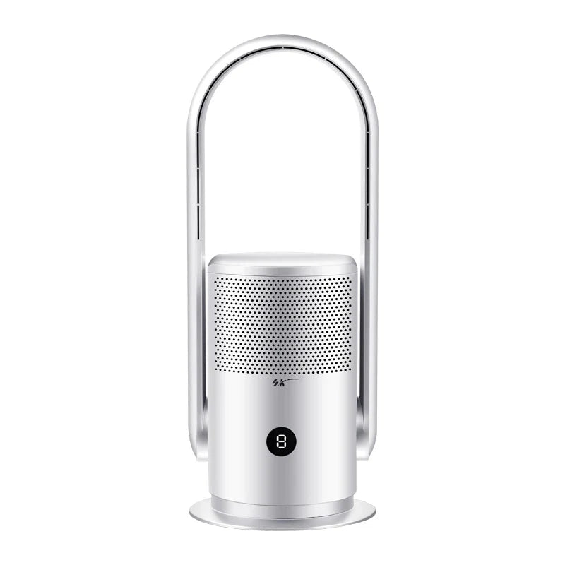 HKM-475539 Tuya Smart Bladeless Fan with H13 HEPA Air Purifier and Sterilisation 기능