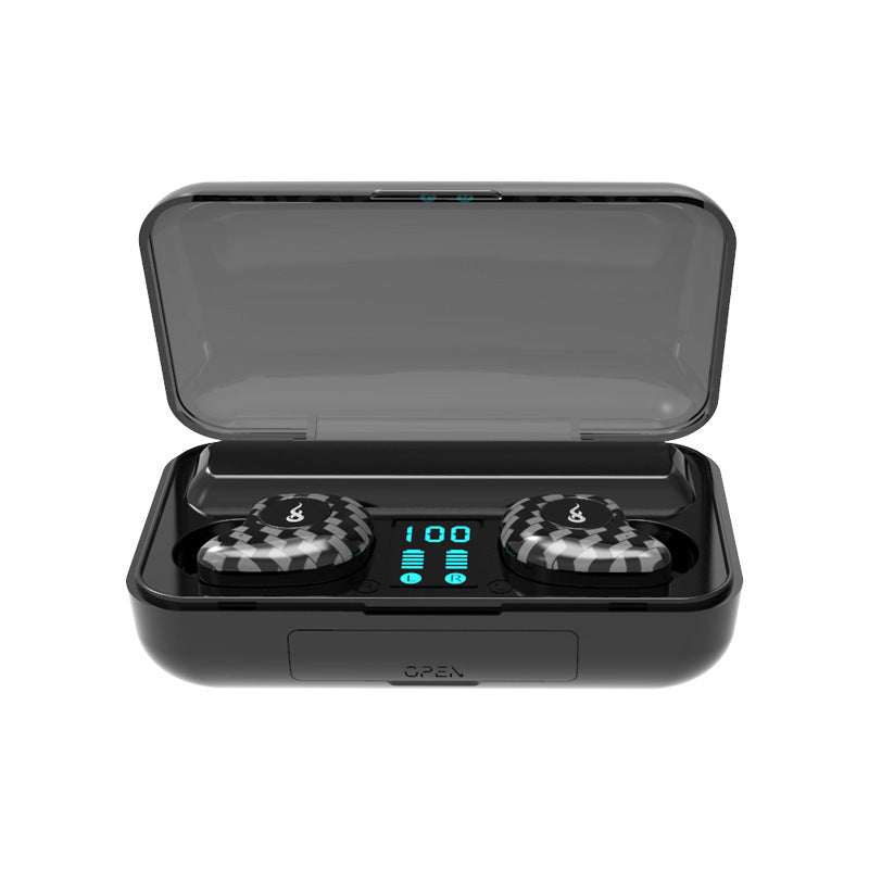 HKM-475539 Waterproof Bluetooth Headset with Battery Display and Voice Control - Stereo Sound, 10m Range, Dual and Single Ear Options