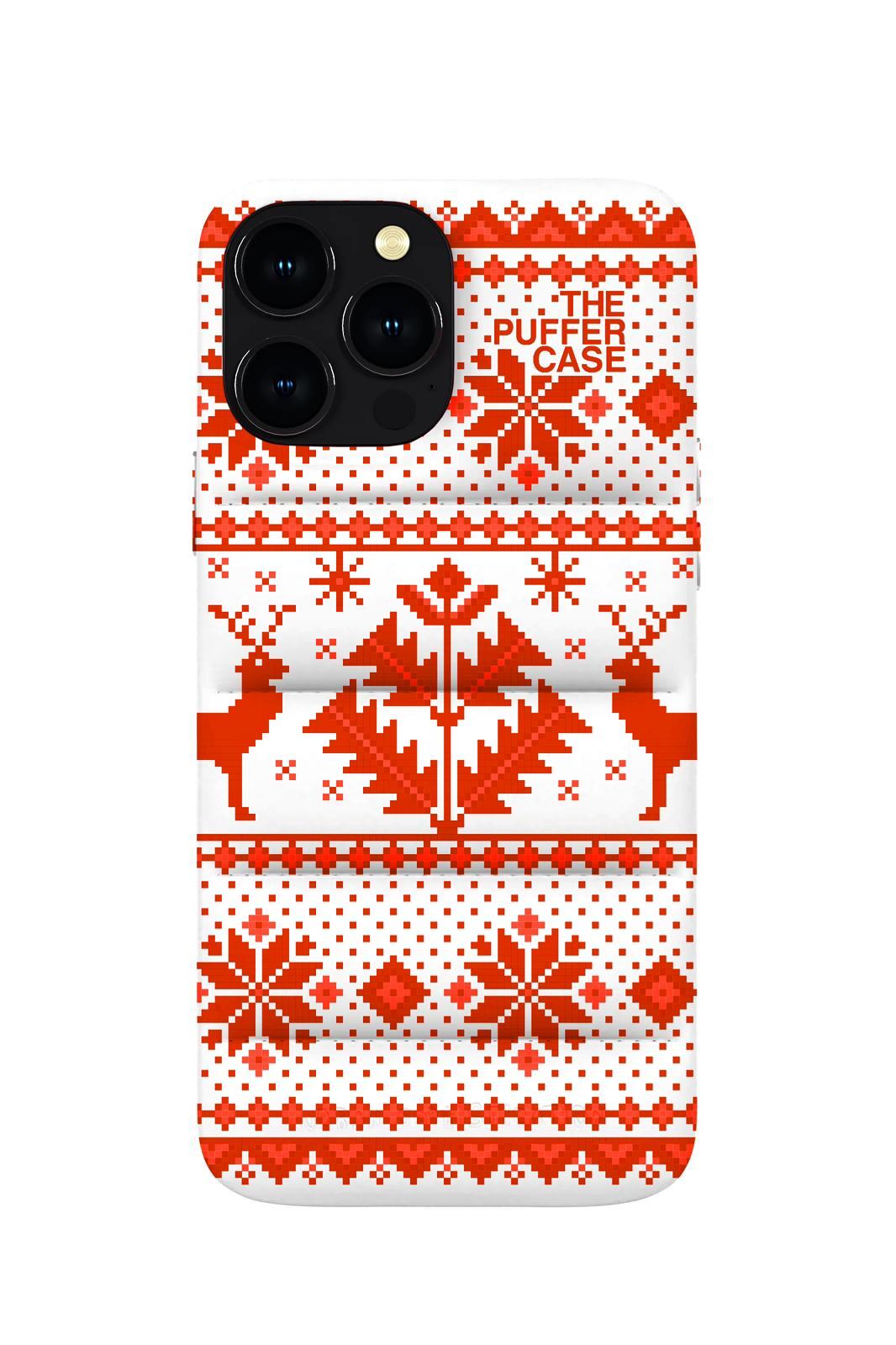 HKM-475603 Soft Protective TPU Phone Case Compatible with iPhone 12, 13, 14 Series - Down Jacket Style