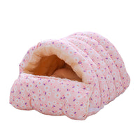 HKM-4756413 Cozy Removable Cat Nest Bed in Assorted Floral Designs for Cats Up to 15kg