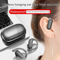 HKM-475667 Wireless Earbuds with LED Display and Ear Hook Design