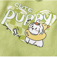 HKM-4756925 Cute Cartoon Dog Hoodie with Drawstring and Hood for Small and Medium Pets