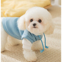 HKM-4756925 Cute Cartoon Dog Hoodie with Drawstring and Hood for Small and Medium Pets