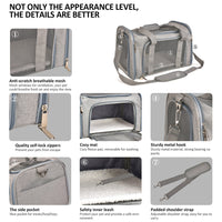 HKM-4758589 Portable Waterproof Pet Carrier Bag with Removable Pad - Two Sizes Available