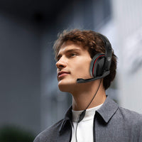HKM-475859 Wired Gaming Headset with Deep Bass and 40mm Drivers - 32Ω Impedance, 20Hz-20kHz Frequency Response, 1.2m Cable