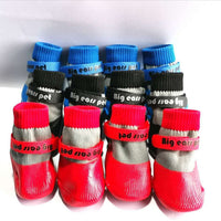 HKM-4758973 Pet Dog Waterproof Non-Slip Shoe Covers - Soft Bottom Anti-Scratch Protection for Small to Medium Dogs