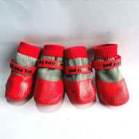 HKM-4758973 Pet Dog Waterproof Non-Slip Shoe Covers - Soft Bottom Anti-Scratch Protection for Small to Medium Dogs