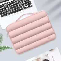 HKM-476051 Quilted Laptop Sleeve for 13-15 Inch Devices - Waterproof Portable Carrying Case
