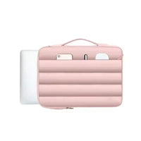 HKM-476051 Quilted Laptop Sleeve for 13-15 Inch Devices - Waterproof Portable Carrying Case