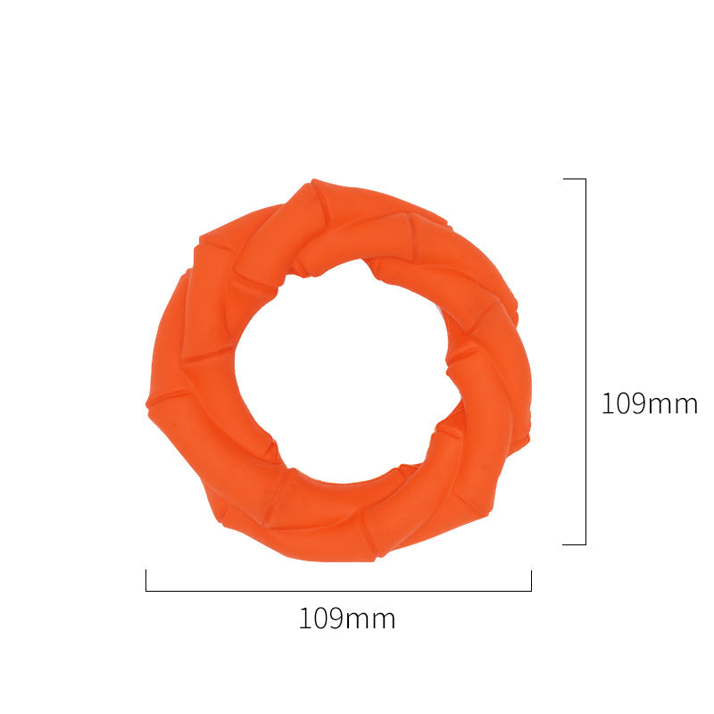 HKM-4760765 Interactive Dog Teething Toy - Natural Rubber Molar Ring for Clean Teeth and Energy Release