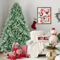 HKM-476115 Premium 7.5ft Artificial Christmas Tree with Blue Green Tint and Mixed Branch Tips